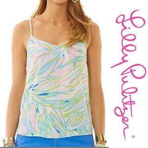 Lilly Pulitzer Dusk Silk Top in Size XL